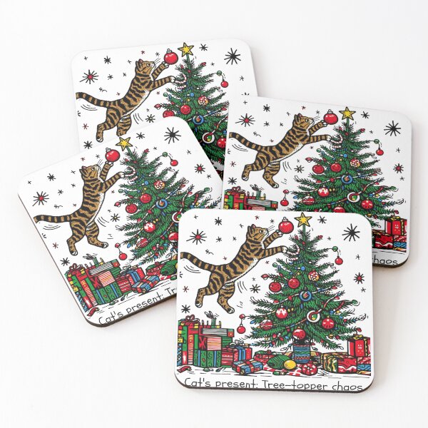 Item preview, Cat Christmas Tree Cat Cult Cat Lover Gift designed and sold by sharon1210.