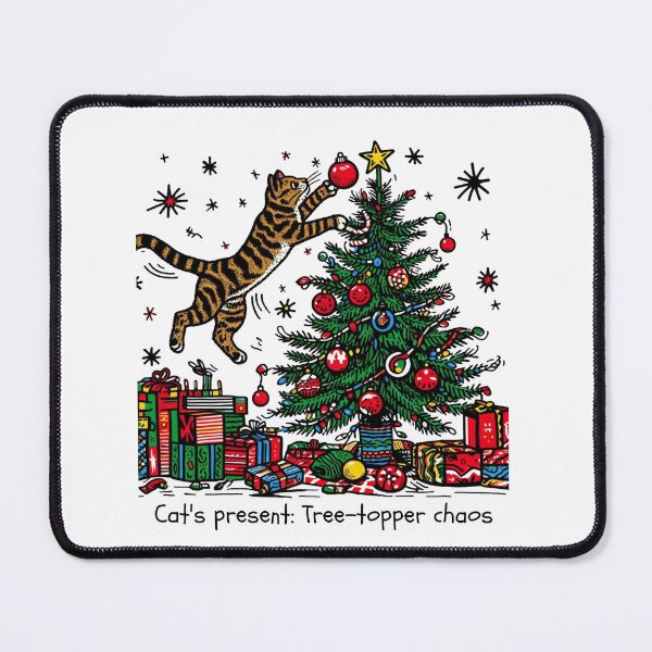 Item preview, Cat Christmas Tree Cat Cult Cat Lover Gift designed and sold by sharon1210.