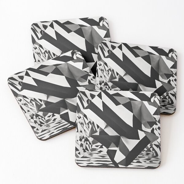 Item preview, Black and white geometric sculpture. designed and sold by CushyNest.