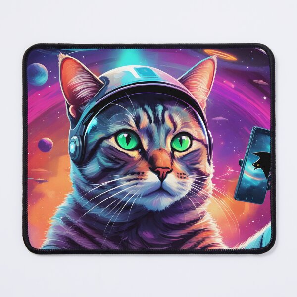 Item preview, Cat Ufo Selfie, Cat Selfie With Flying Saucer Funny Cat designed and sold by Mayalogo.