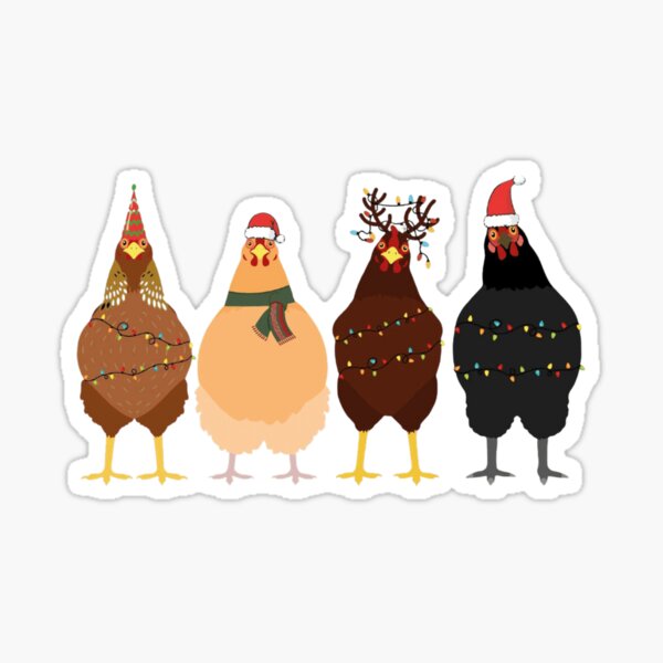 Artikel-Vorschau von süße Weihnachtshühner Weihnachtsfarm, designt und verkauft von OLIHESSEL.