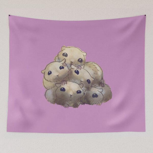 Item preview, Hamster Stack - Cute Cartoon Hammy pile designed and sold by stilo29.