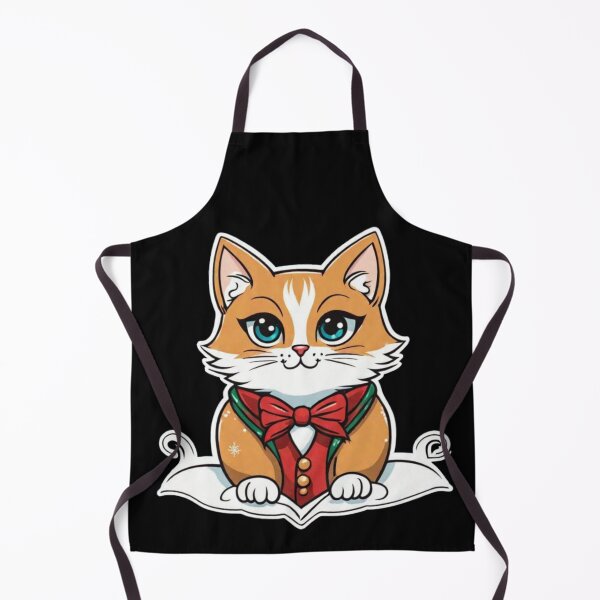 Item preview, Cute brown Christmas cat with blue eyes. Christmas gifts for cats. designed and sold by By-Jeff.