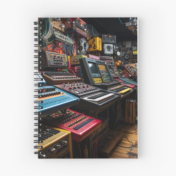 Item preview, Room full of synthesizers and musical instruments designed and sold by ivanmejia.