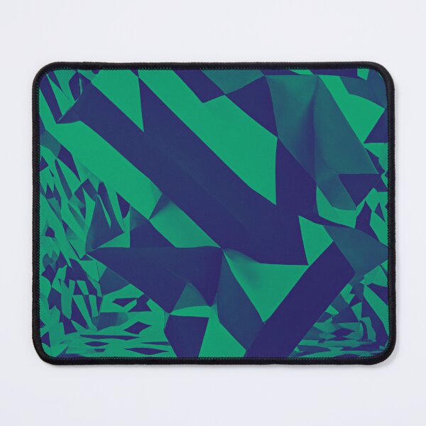Item preview, Emerald and marine geometric sculpture. designed and sold by CushyNest.