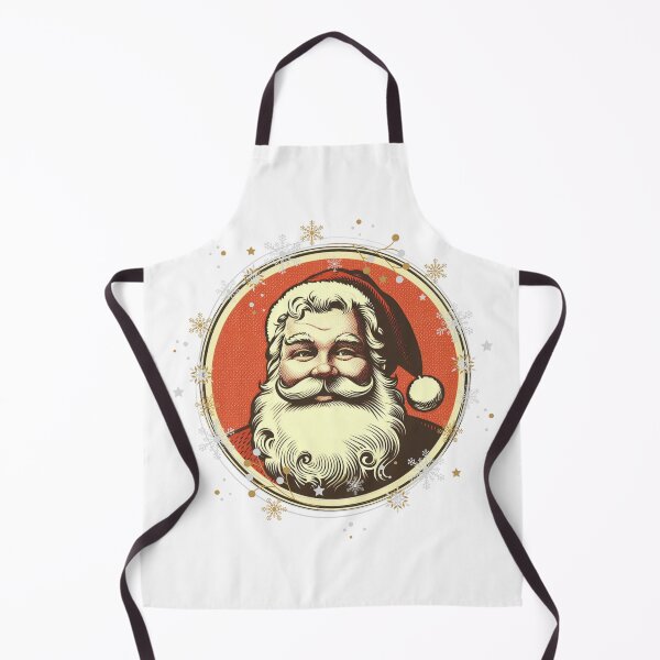 Item preview, Sparkle Retro Vintage Santa Christmas Wreath designed and sold by Creations by Neph.