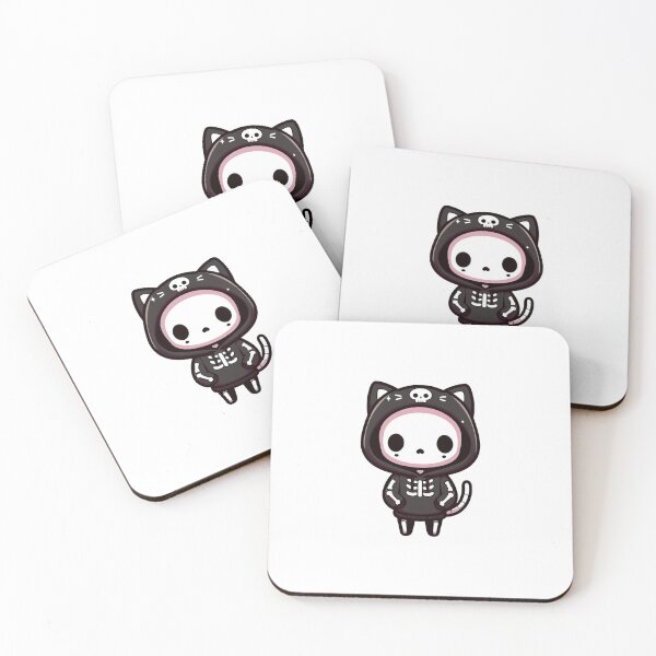 Item preview, Cute skeleton with kitty hoodie designed and sold by Wxjtecki.