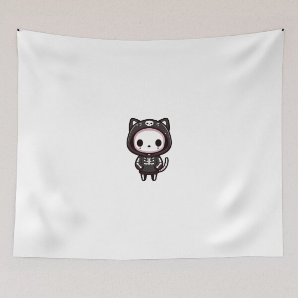 Item preview, Cute skeleton with kitty hoodie designed and sold by Wxjtecki.