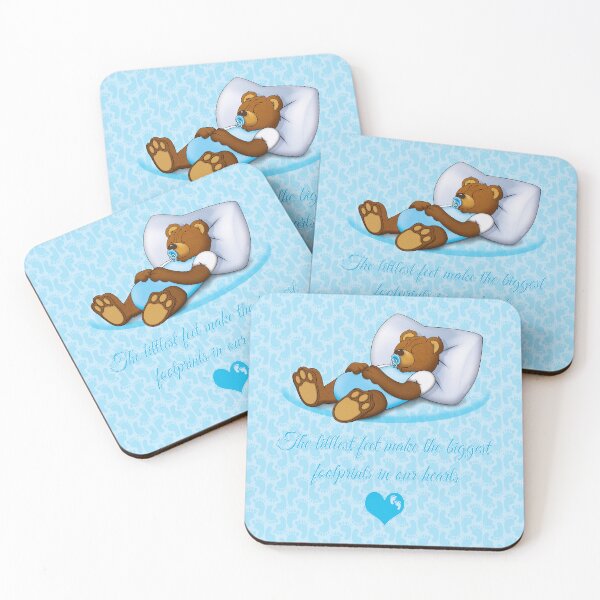 Item preview, Sleeping Ted (with quote) - Blue designed and sold by ifourdezign.