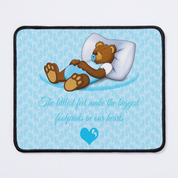 Item preview, Sleeping Ted (with quote) - Blue designed and sold by ifourdezign.