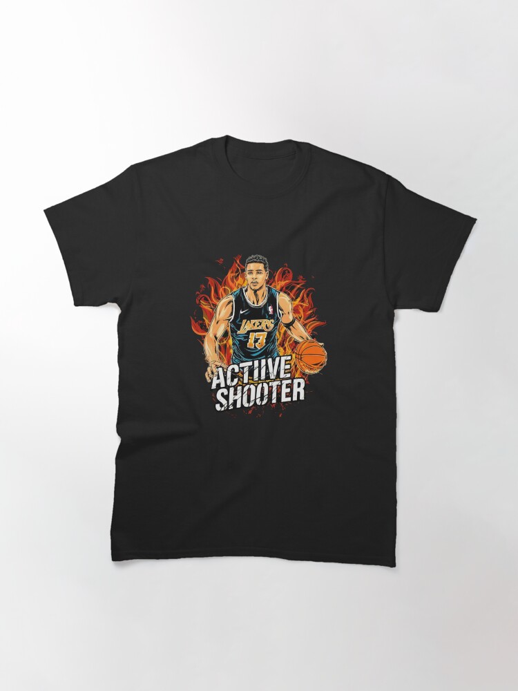 Thumbnail 3 of 7, Classic T-Shirt, Basketball Active shooter designed and sold by Coollzone.