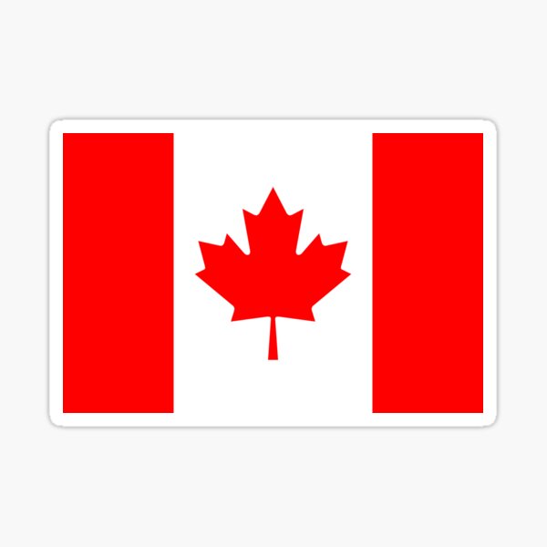 Canadian Flag of Canada Sticker