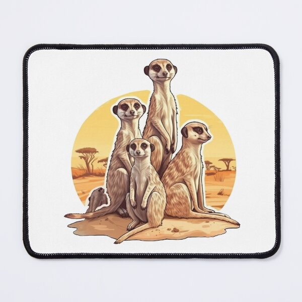 Item preview, Meerkats Family from the Africa Safari Sticker Pack designed and sold by STICKERSLALA.