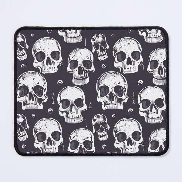 Item preview, Realistic skull pattern black and white designed and sold by Vnouk.