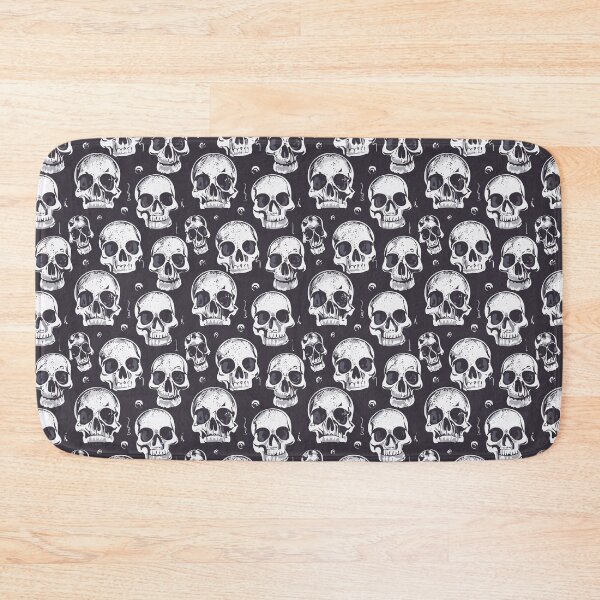 Item preview, Realistic skull pattern black and white designed and sold by Vnouk.