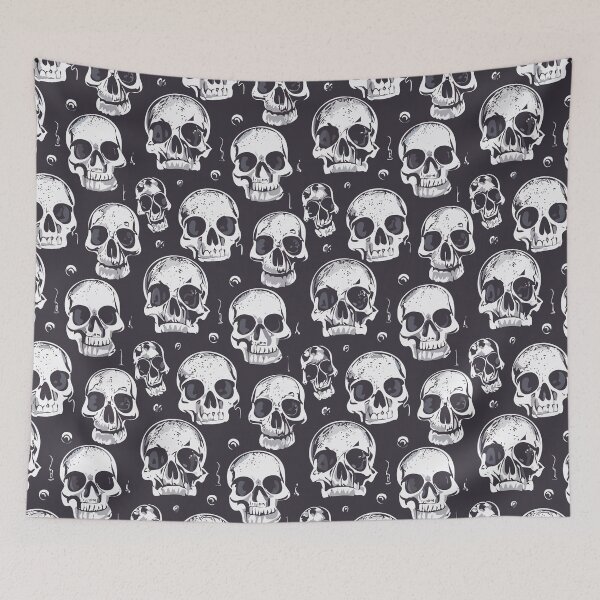 Item preview, Realistic skull pattern black and white designed and sold by Vnouk.