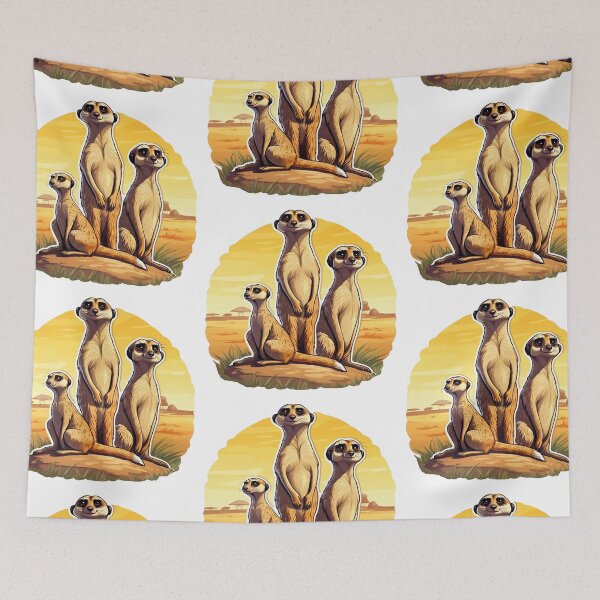 Item preview, Meerkats Family from the Africa Safari Sticker Pack designed and sold by STICKERSLALA.