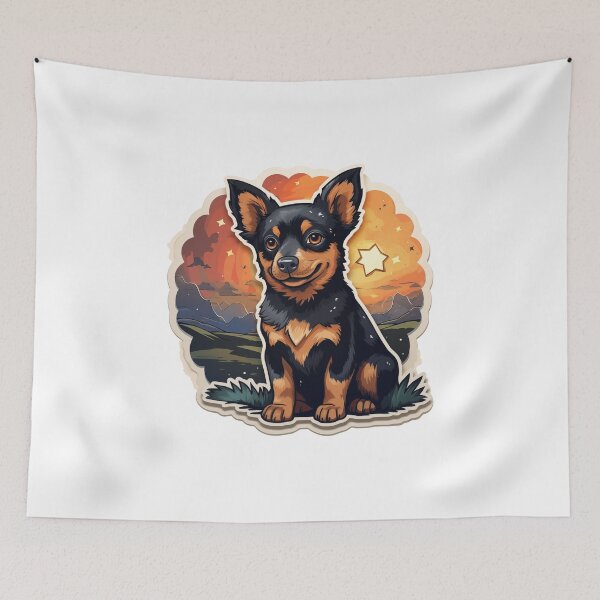Item preview, Lancashire Heeler at sunset designed and sold by At-Brothers.
