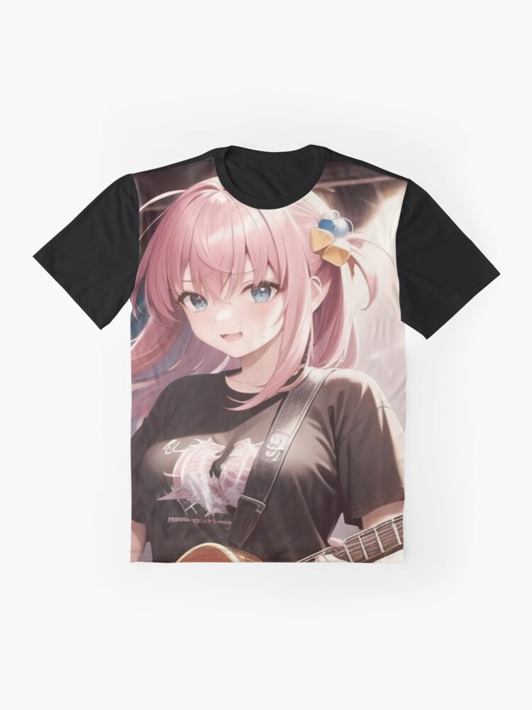 Aperçu 4 sur 5. T-shirt graphique avec l'œuvre Gotou Hitori - Bocchi le rocher créée et vendue par nelsons-breeden.