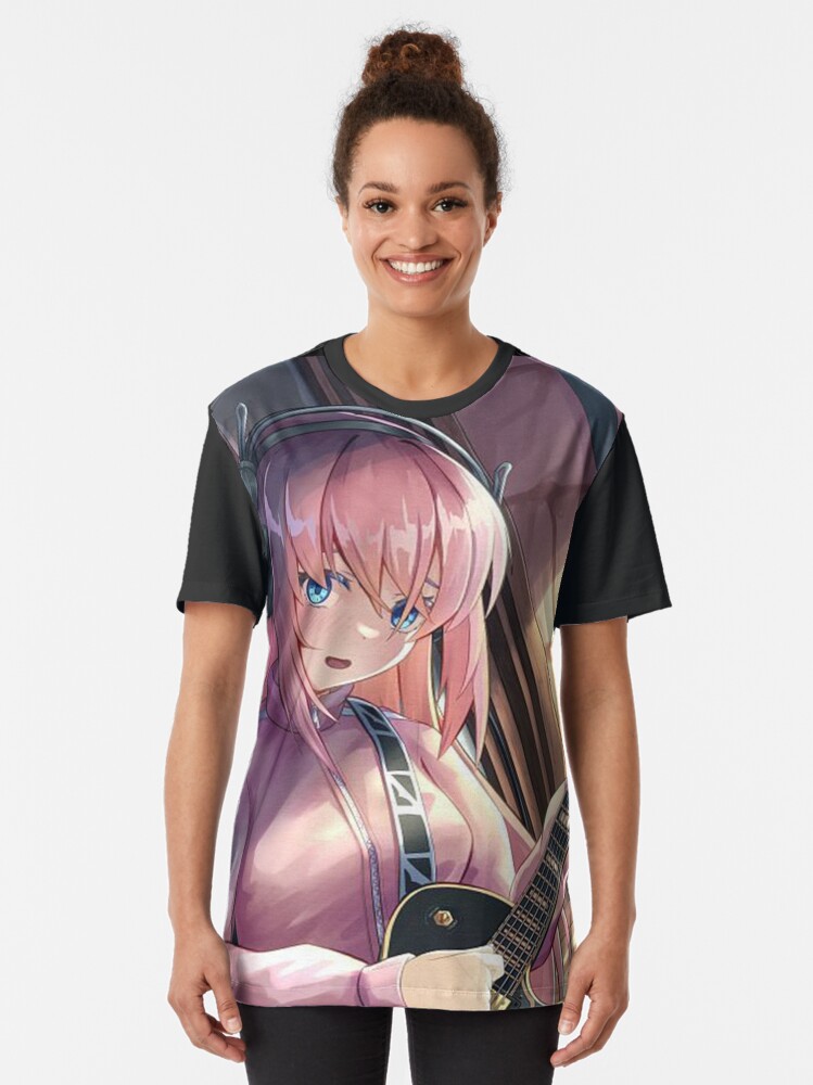 Aperçu 2 sur 5. T-shirt graphique avec l'œuvre Gotou Hitori - Bocchi le rocher créée et vendue par nelsons-breeden.