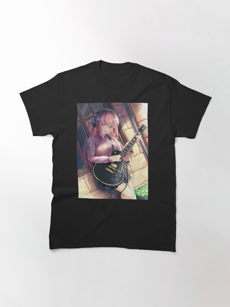 Aperçu 3 sur 7. T-shirt classique avec l'œuvre Gotou Hitori - Bocchi le rocher créée et vendue par nelsons-breeden.