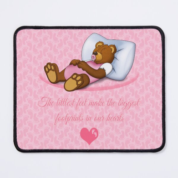 Item preview, Sleeping Ted (with quote) - Pink designed and sold by ifourdezign.