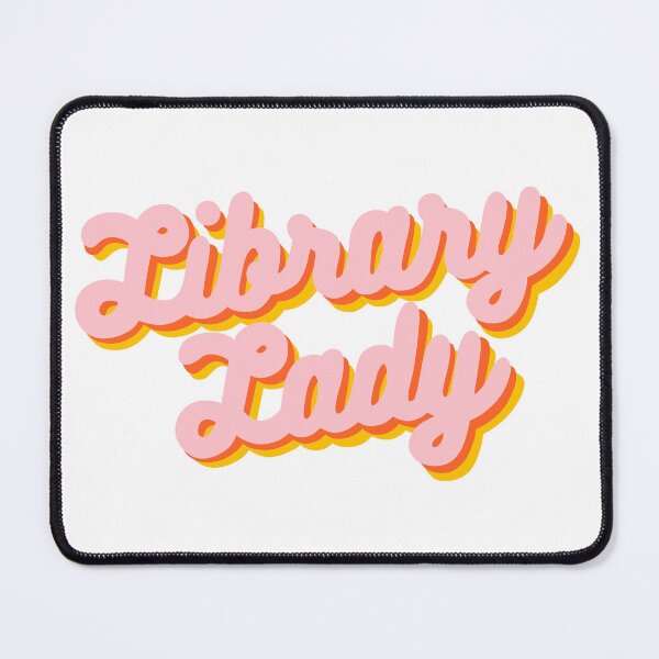 Item preview, Retro Library Lady Design in Pink, Yellow, & Orange designed and sold by WildeandCo.