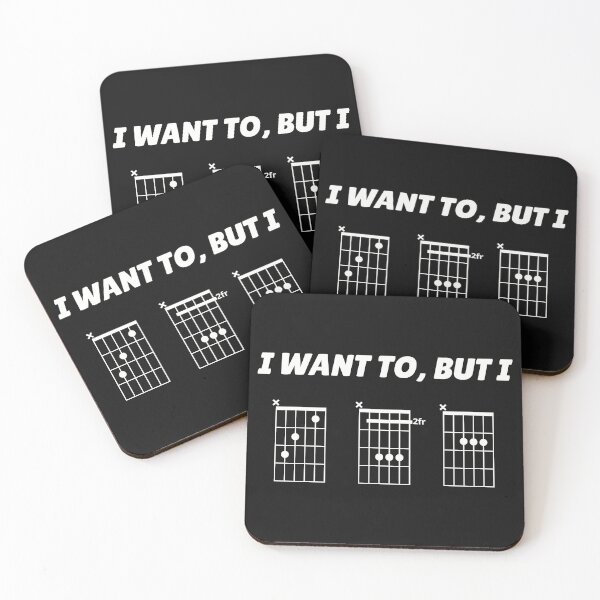 Item preview, I Want To, But I CBA (guitar chords) designed and sold by guvnaguitars.