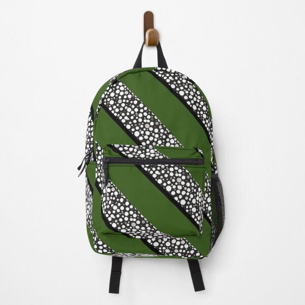 Item preview, Raindrops I Forest Green Small Stripes Diagonal Left designed and sold by CushyNest.
