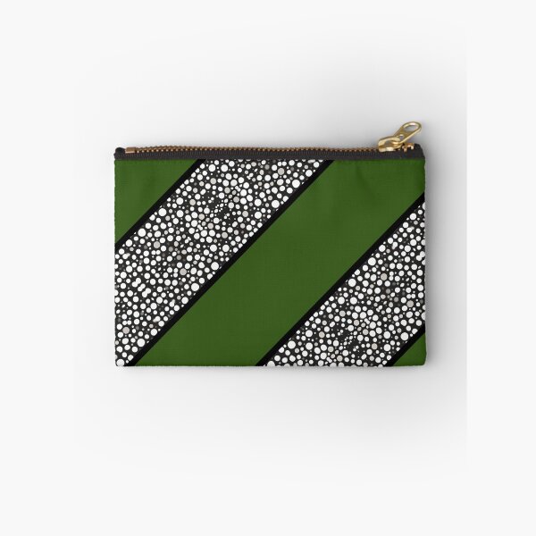 Item preview, Raindrops I Forest Green Big Stripes Diagonal Right designed and sold by CushyNest.