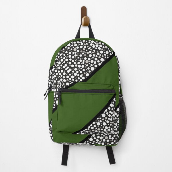 Item preview, Raindrops I Forest Green Big Stripes Diagonal Right designed and sold by CushyNest.