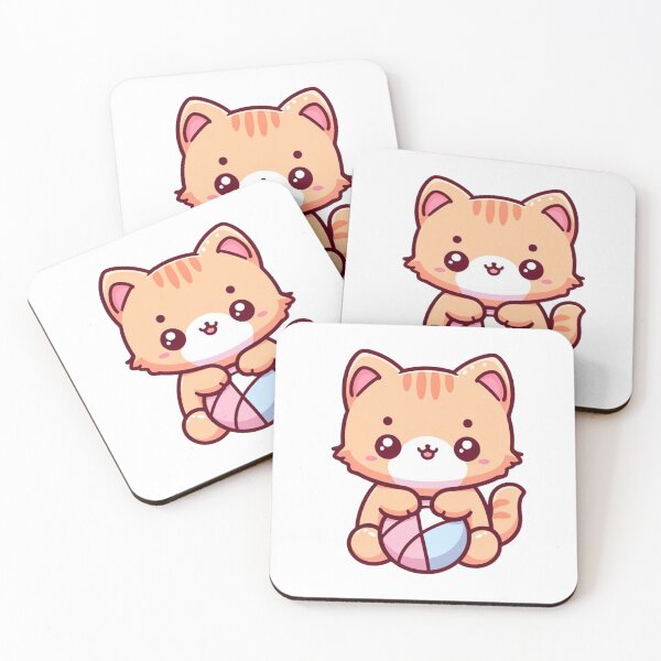 Item preview, cute orange kitty with cute eyes designed and sold by Wxjtecki.