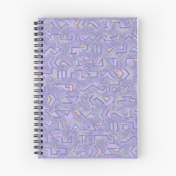 Item preview, Textured Klee inspired purple and peach  designed and sold by MoisOneOffs.