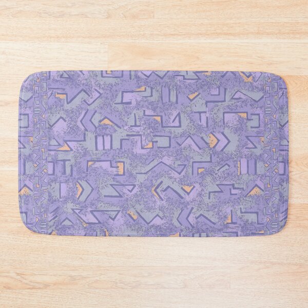 Item preview, Textured Klee inspired purple and peach  designed and sold by MoisOneOffs.