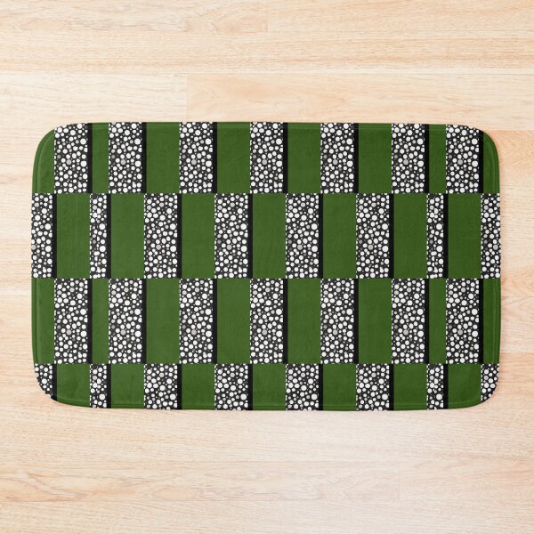 Item preview, Raindrops I Forest Green Half Brick Vertical designed and sold by CushyNest.