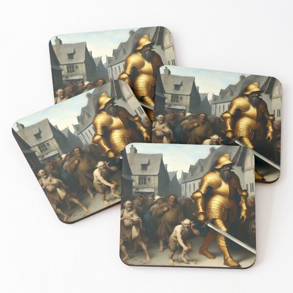 Item preview, Lonely warrior returning from battle, pestered by naysayers and demons designed and sold by KavodDesigns.