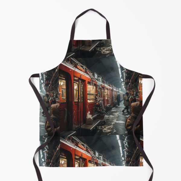 Item preview, Christmas scene on the underground train designed and sold by ivanmejia.