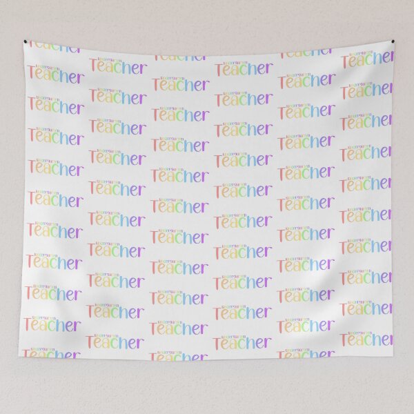 Item preview, Kindergarten Teacher in Pastel Rainbow designed and sold by noelle20.