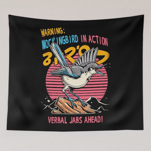 Item preview, Warning: Mockingbird in Action, Verbal jabs ahead! designed and sold by RafaelLima7.