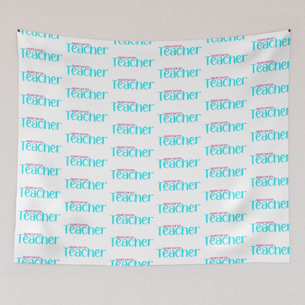 Item preview, Kindergarten Teacher in blue and pink designed and sold by noelle20.