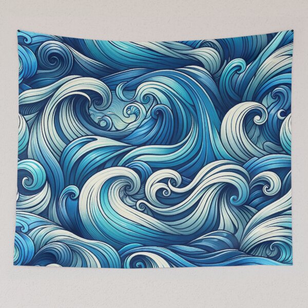 Item preview, Blue Ocean Waves designed and sold by bradm50.