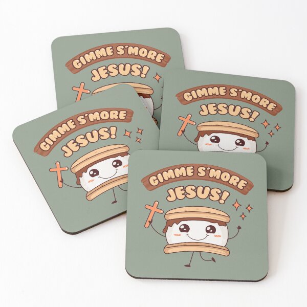 Item preview, GIMME S'MORE JESUS! - Funny Christian Pun - Cross designed and sold by Glory After Tears.