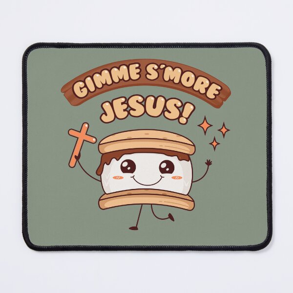 Item preview, GIMME S'MORE JESUS! - Funny Christian Pun - Cross designed and sold by Glory After Tears.