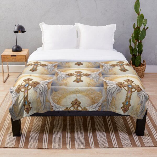Item preview, Sophisticated Cross Painting: Christian Wall Art, Home Decor Cross designed and sold by HeavenArtStudio.