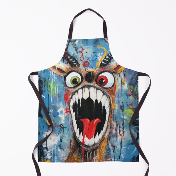 Item preview, Scary Reindeer in Neo-Expressionist style with sharp teeth designed and sold by OddCorro.