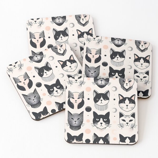 Item preview, Easygoing Cat Pattern designed and sold by onlycatdesigns.