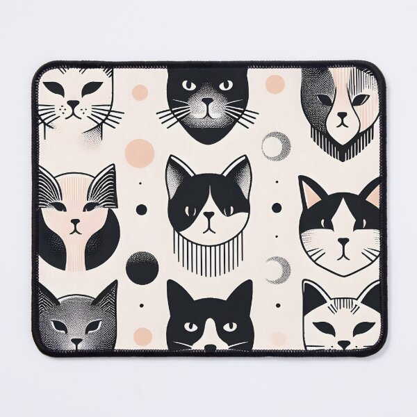 Item preview, Easygoing Cat Pattern designed and sold by onlycatdesigns.