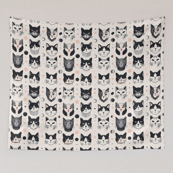 Item preview, Easygoing Cat Pattern designed and sold by onlycatdesigns.