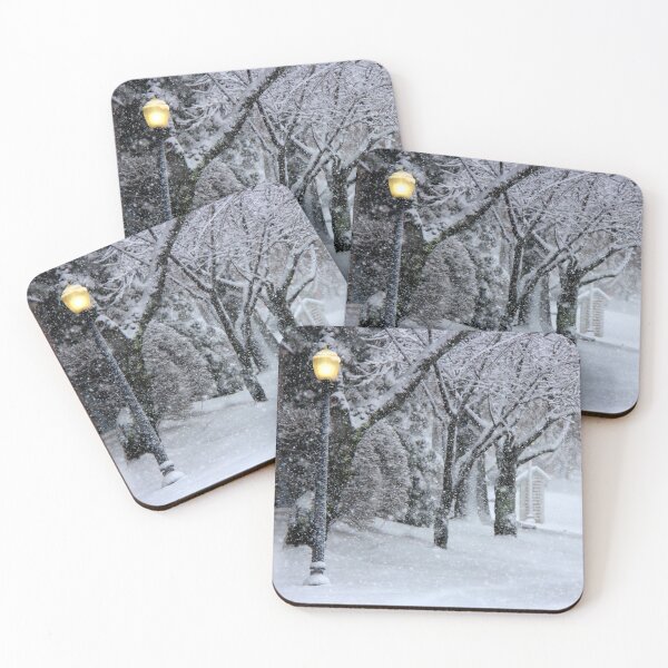 Item preview, Street Lamp in Heavy Snow designed and sold by myhuskymax.