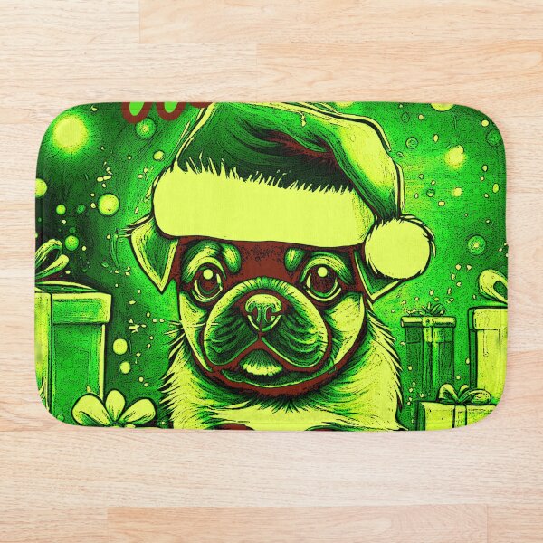 Artikelvorschau, Mops HAPPY HOLIDAYS 37 alternative PUGGY HOLIDAYS entworfen und verkauft von RedBluffTraders.